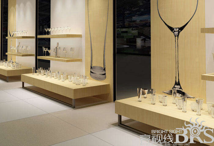 产品展厅玻璃器皿